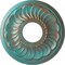 Ekena Millwork Blackthorn Medallion (Canopies up to 4 7/8"), 11 3/4"OD x 3 5/8"ID x 1"P, Copper Green Patina CM11BLCGS - alternate 1
